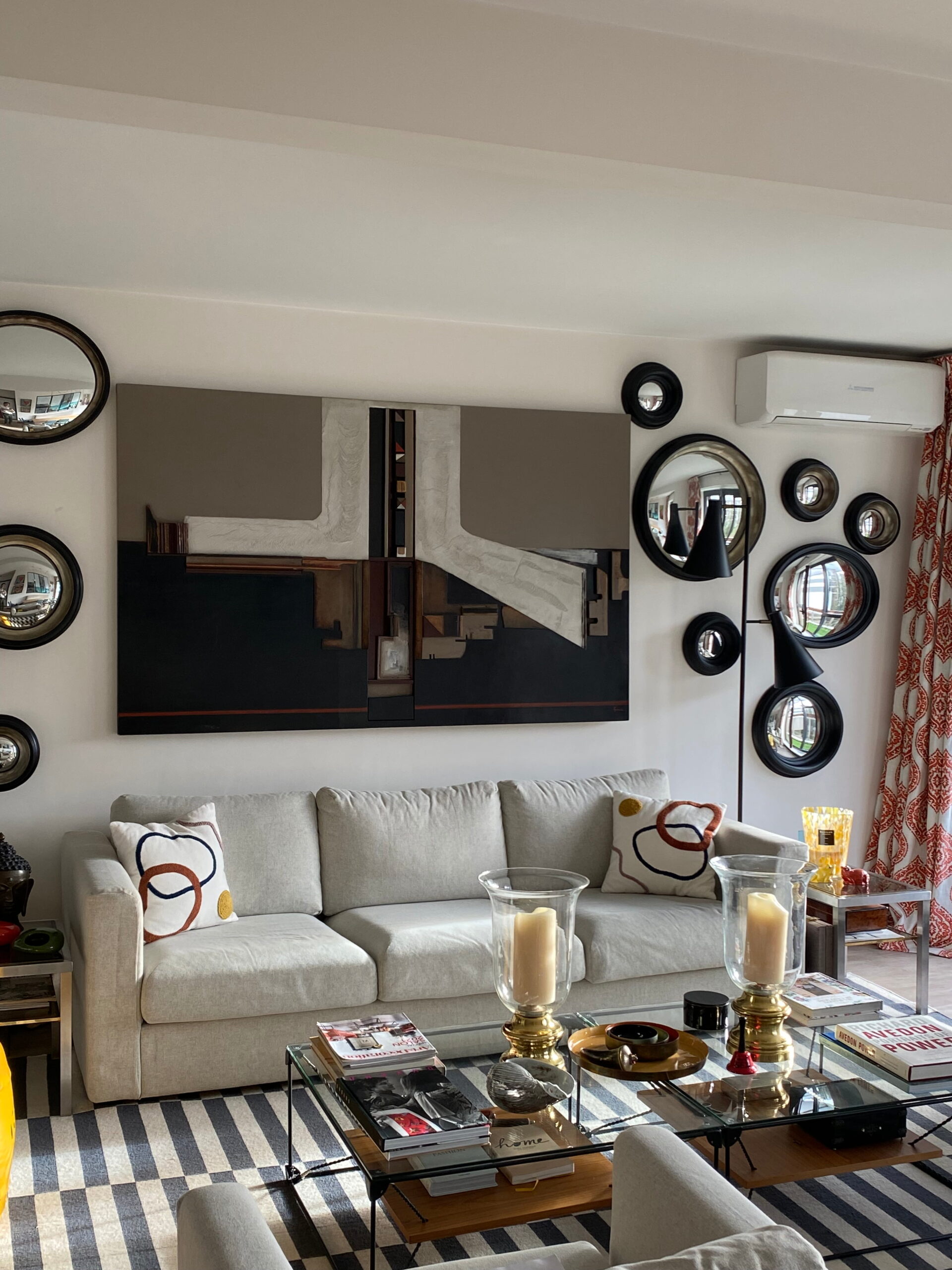 Marishka_interieur_deco11 Appartement de 114 m² à Saint-Cloud décoré par Marishka Intérieur, intérieur lumineux et chaleureux ouvert sur le paysage.